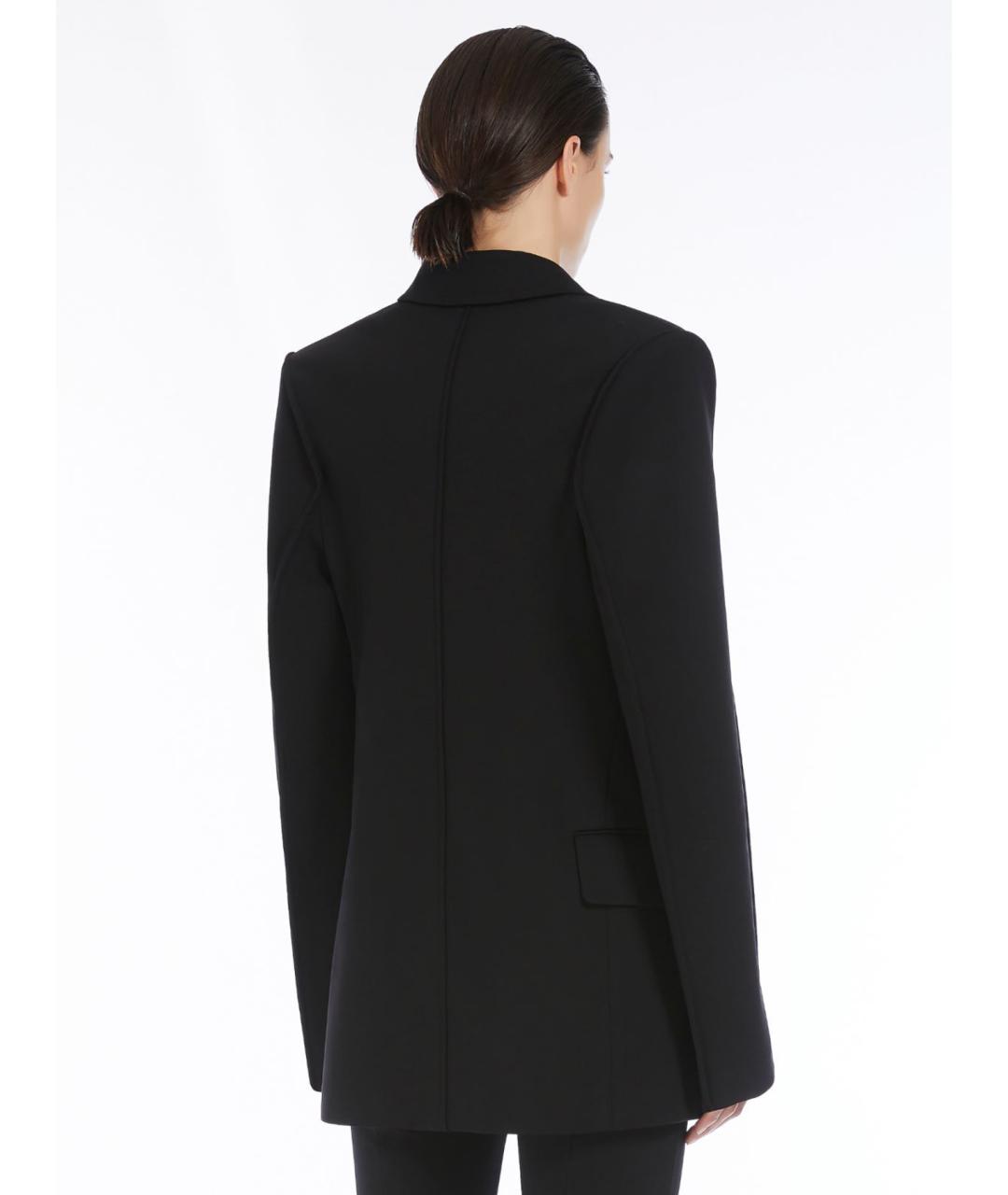 SPORTMAX Черный вискозный жакет/пиджак, фото 3