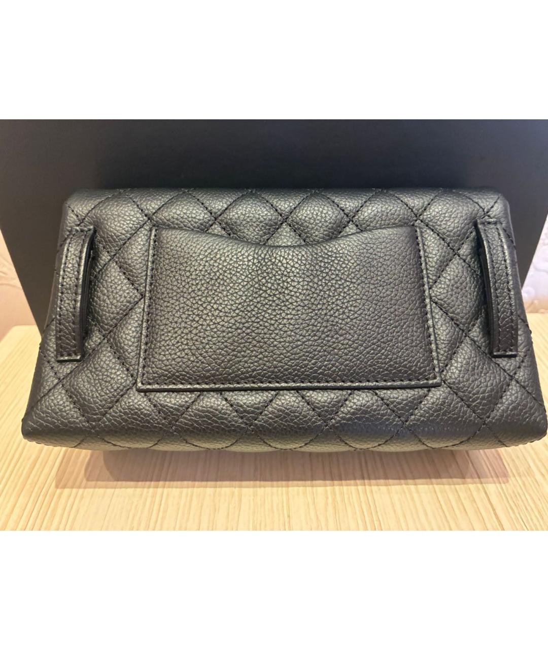 CHANEL Черная кожаная поясная сумка, фото 3