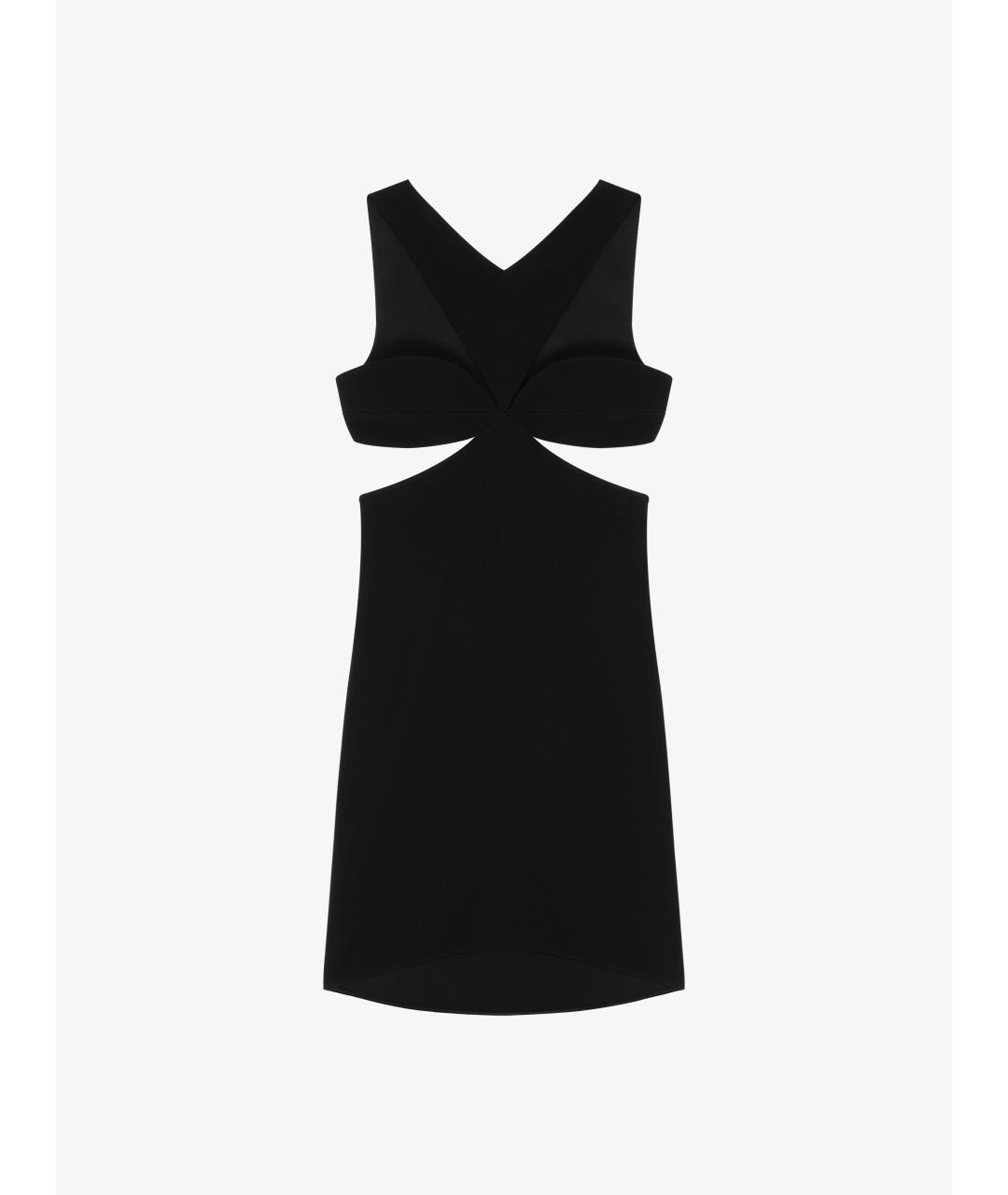 GIVENCHY Черное вискозное коктейльное платье, фото 4