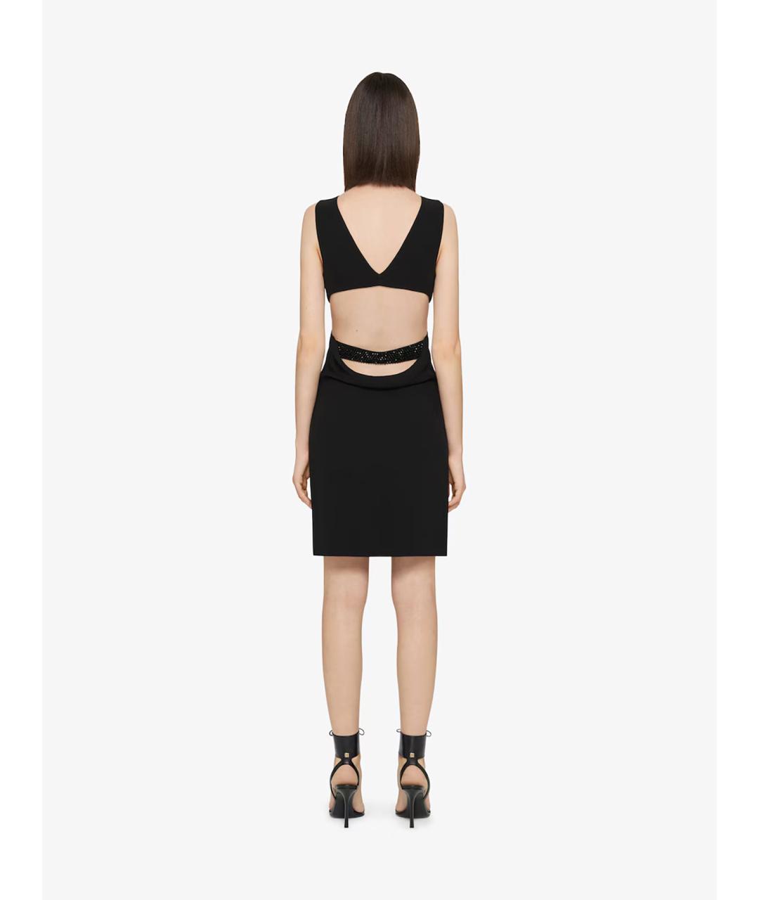 GIVENCHY Черное вискозное коктейльное платье, фото 3