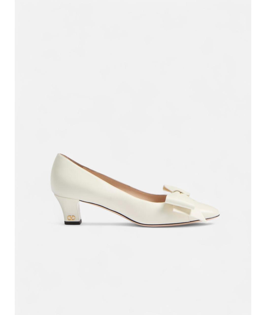 VALENTINO Белые кожаные туфли, фото 5