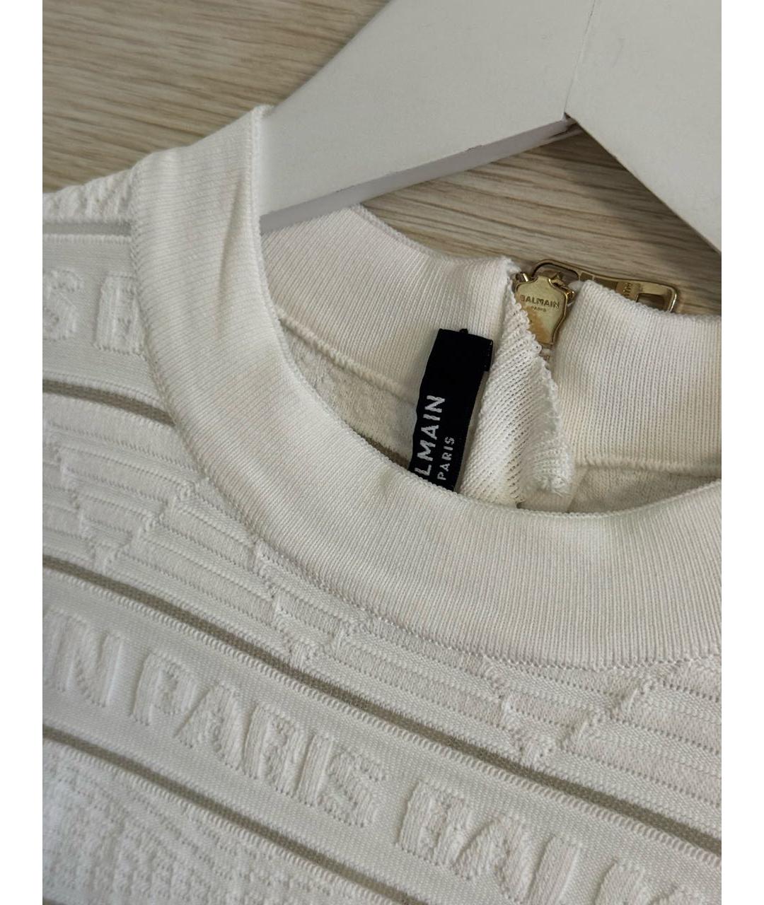 BALMAIN Белое повседневное платье, фото 3