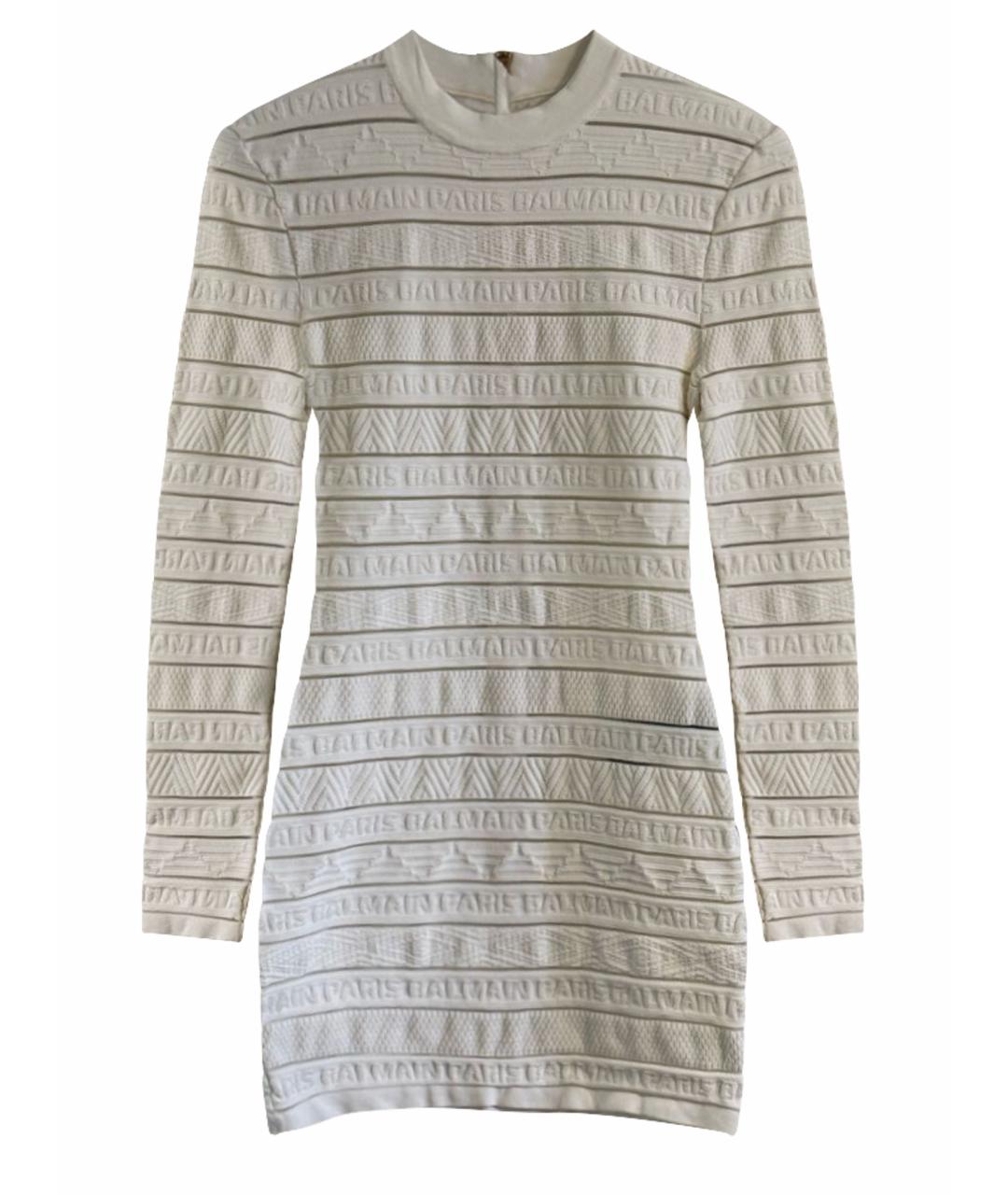 BALMAIN Белое повседневное платье, фото 1