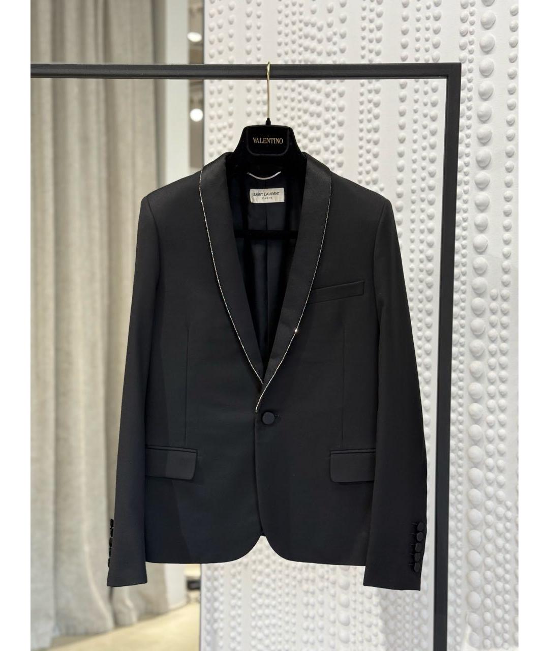 SAINT LAURENT Черный жакет/пиджак, фото 8