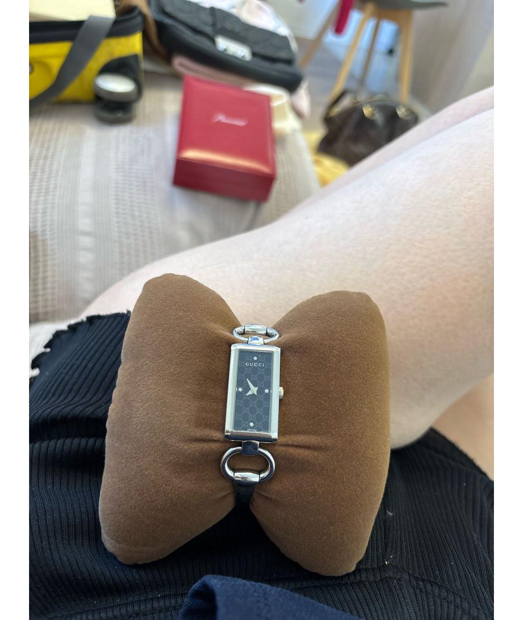 GUCCI Серебряные часы, фото 2