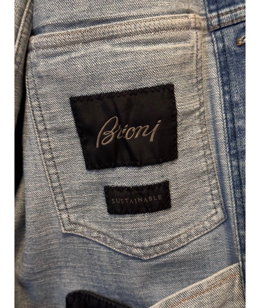 BRIONI Синяя хлопковая куртка, фото 7