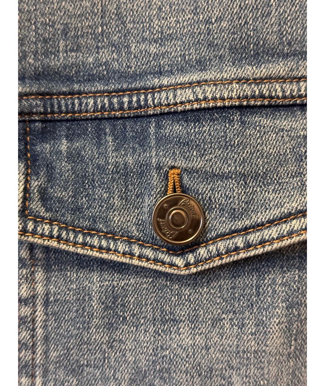 BRIONI Синяя хлопковая куртка, фото 6