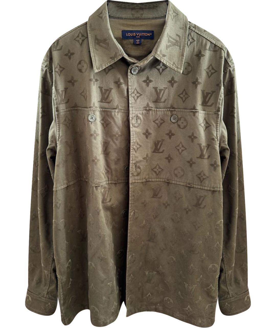 LOUIS VUITTON Зеленая хлопковая кэжуал рубашка, фото 1