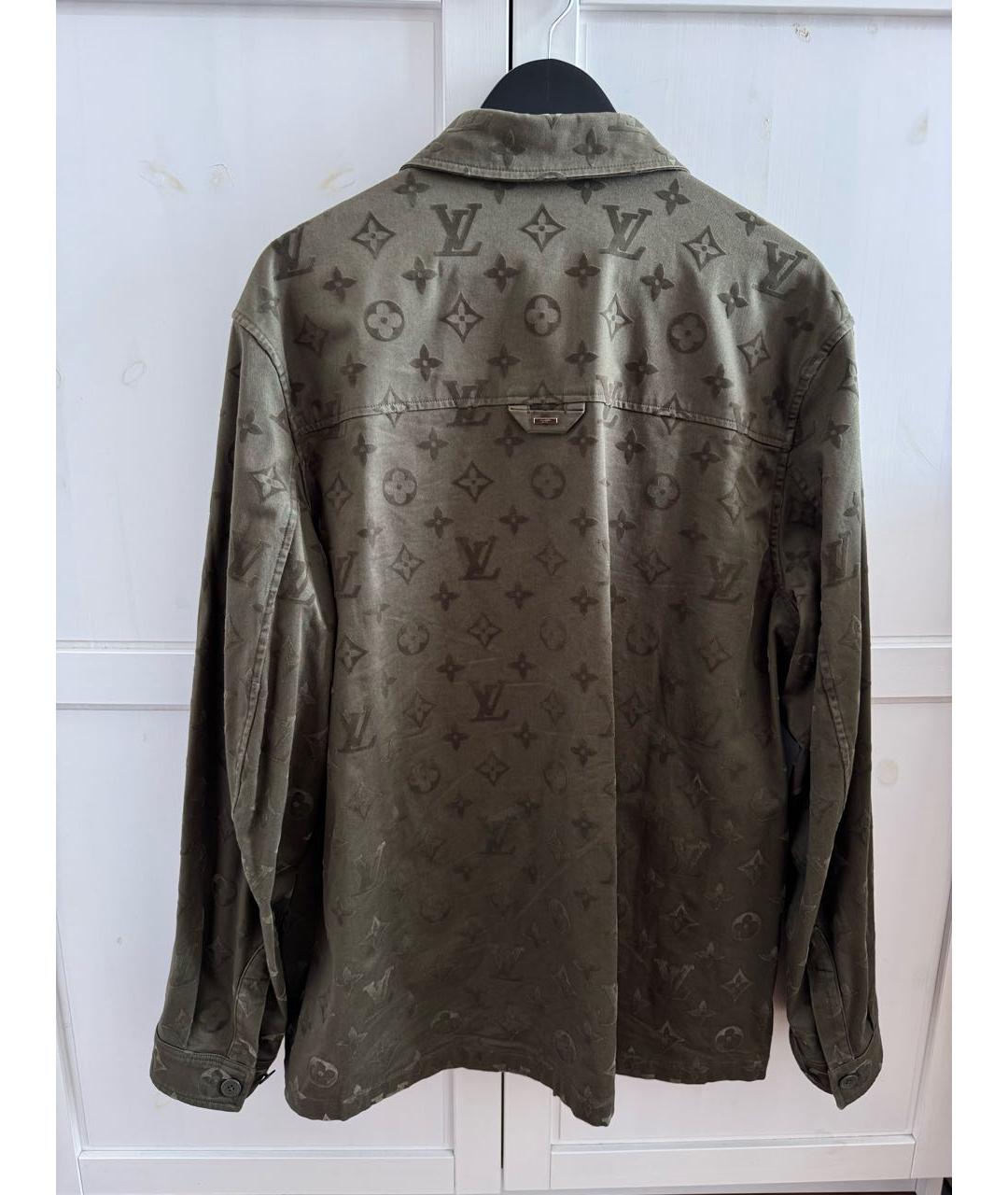 LOUIS VUITTON Зеленая хлопковая кэжуал рубашка, фото 2