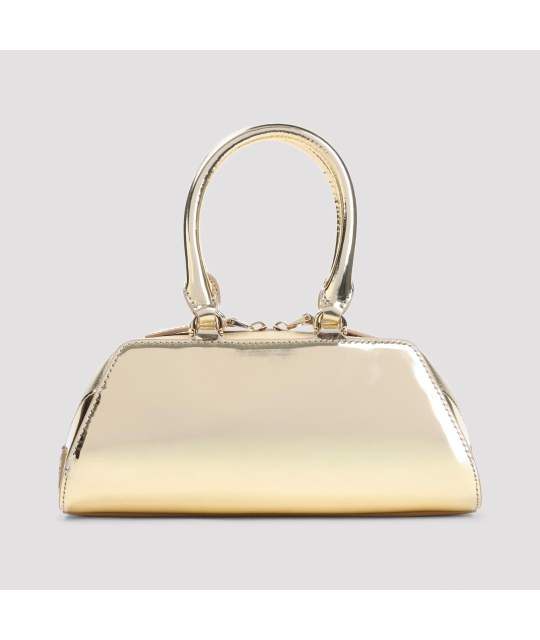 GIVENCHY Золотая кожаная сумка тоут, фото 4