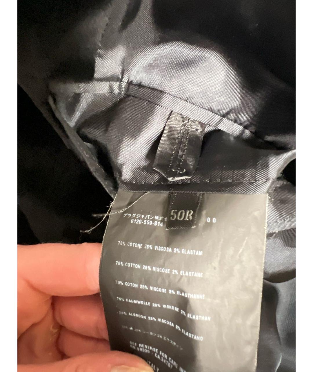 PRADA Черный бархатный пиджак, фото 3