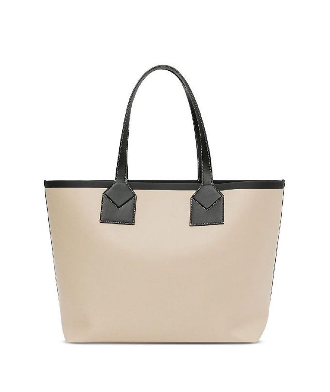 BURBERRY Бежевая тканевая сумка тоут, фото 4