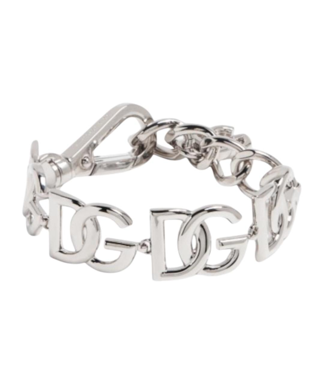DOLCE&GABBANA Серебрянный металлический браслет, фото 1
