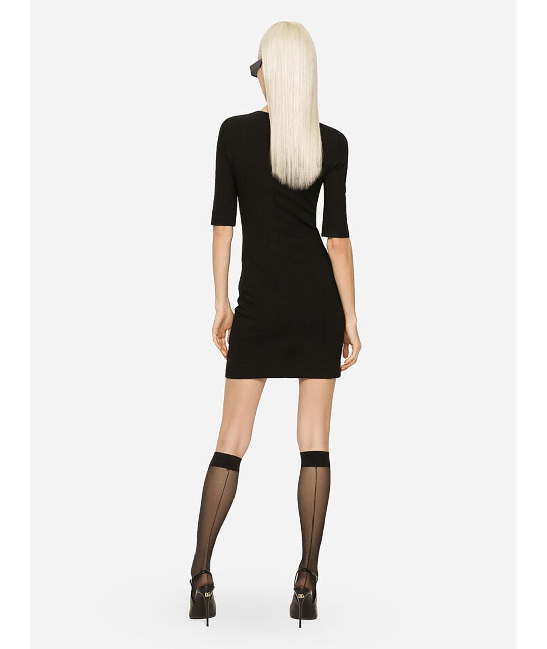 DOLCE&GABBANA Черное повседневное платье, фото 3