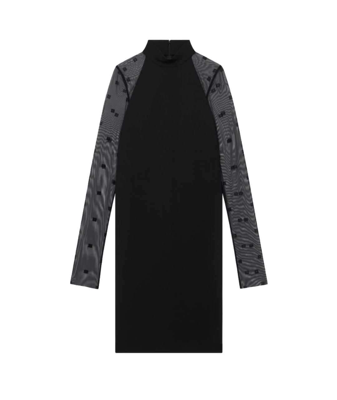 GIVENCHY Черное вискозное повседневное платье, фото 1