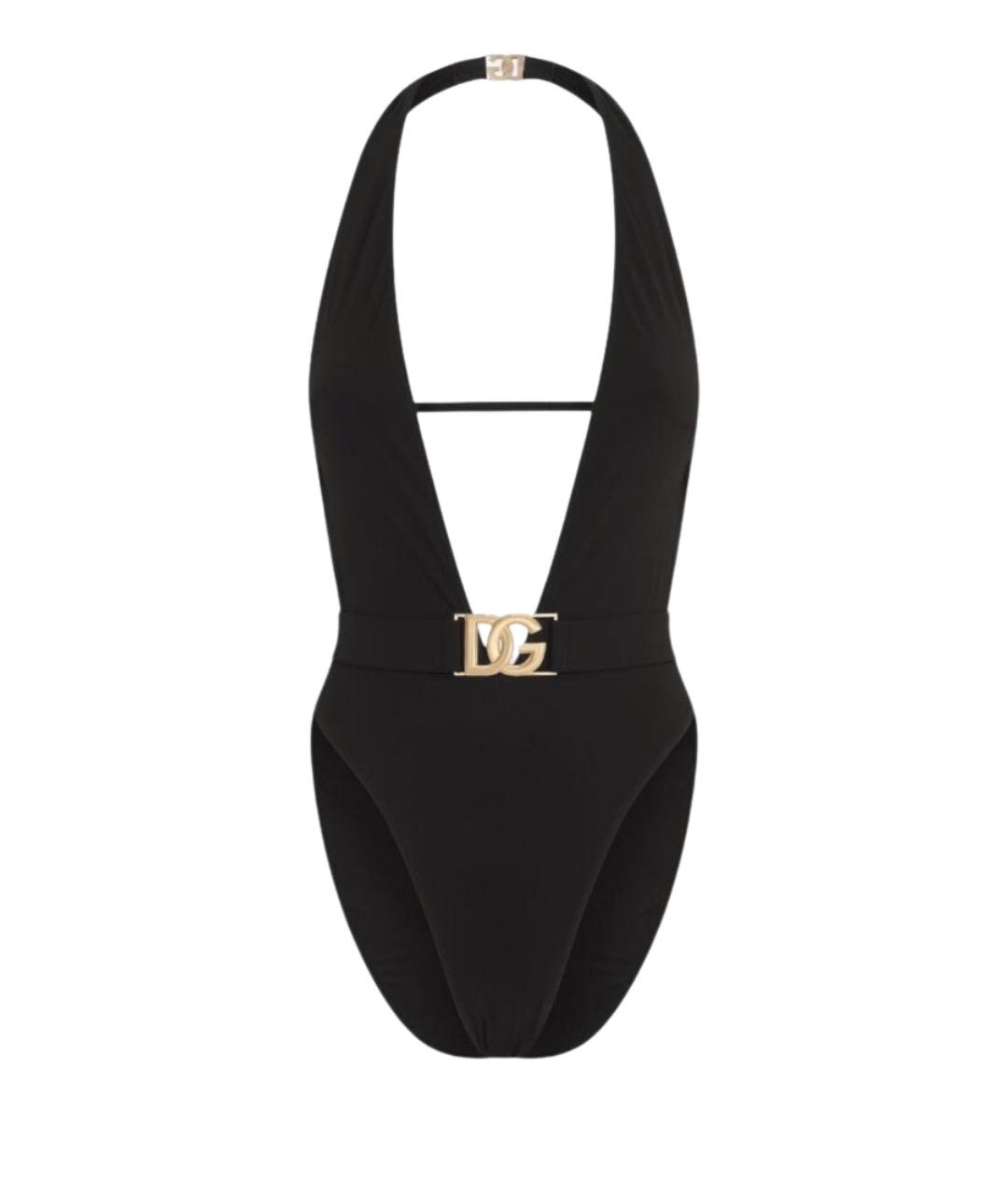 DOLCE&GABBANA Черный полиамидовый купальник, фото 1