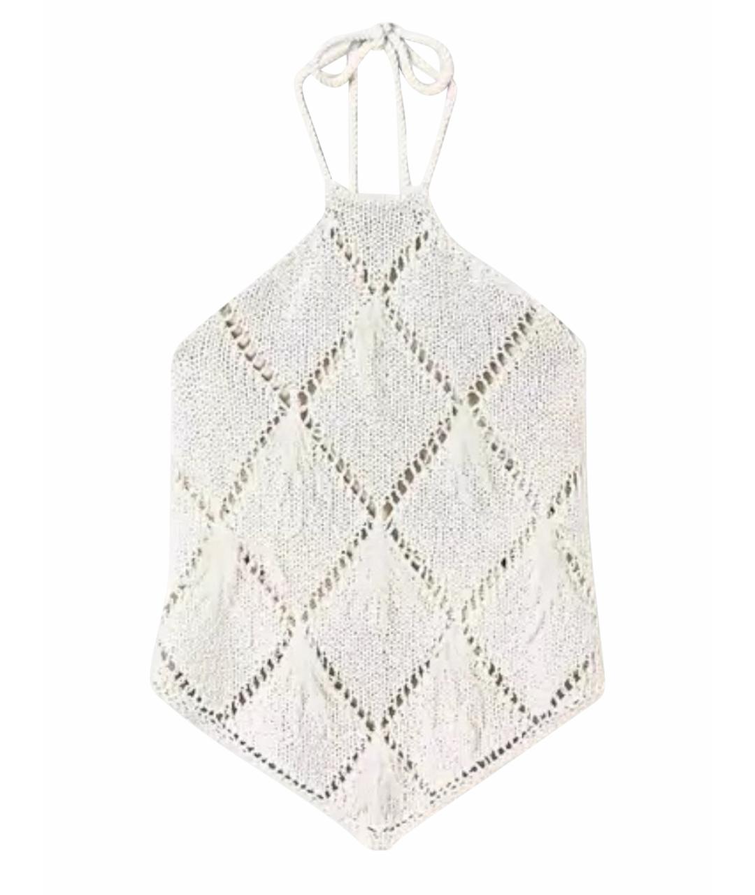 TWIN-SET Бежевая хлопковая майка, фото 1