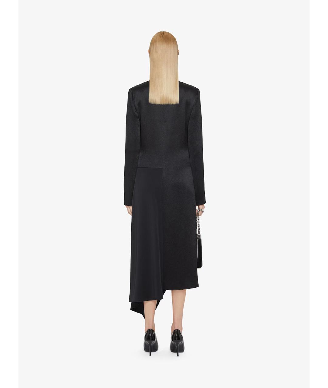 GIVENCHY Черное вискозное повседневное платье, фото 4