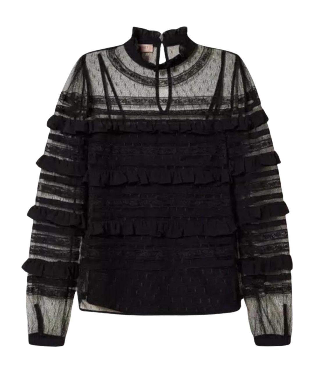 TWIN-SET Черная полиэстеровая блузы, фото 1