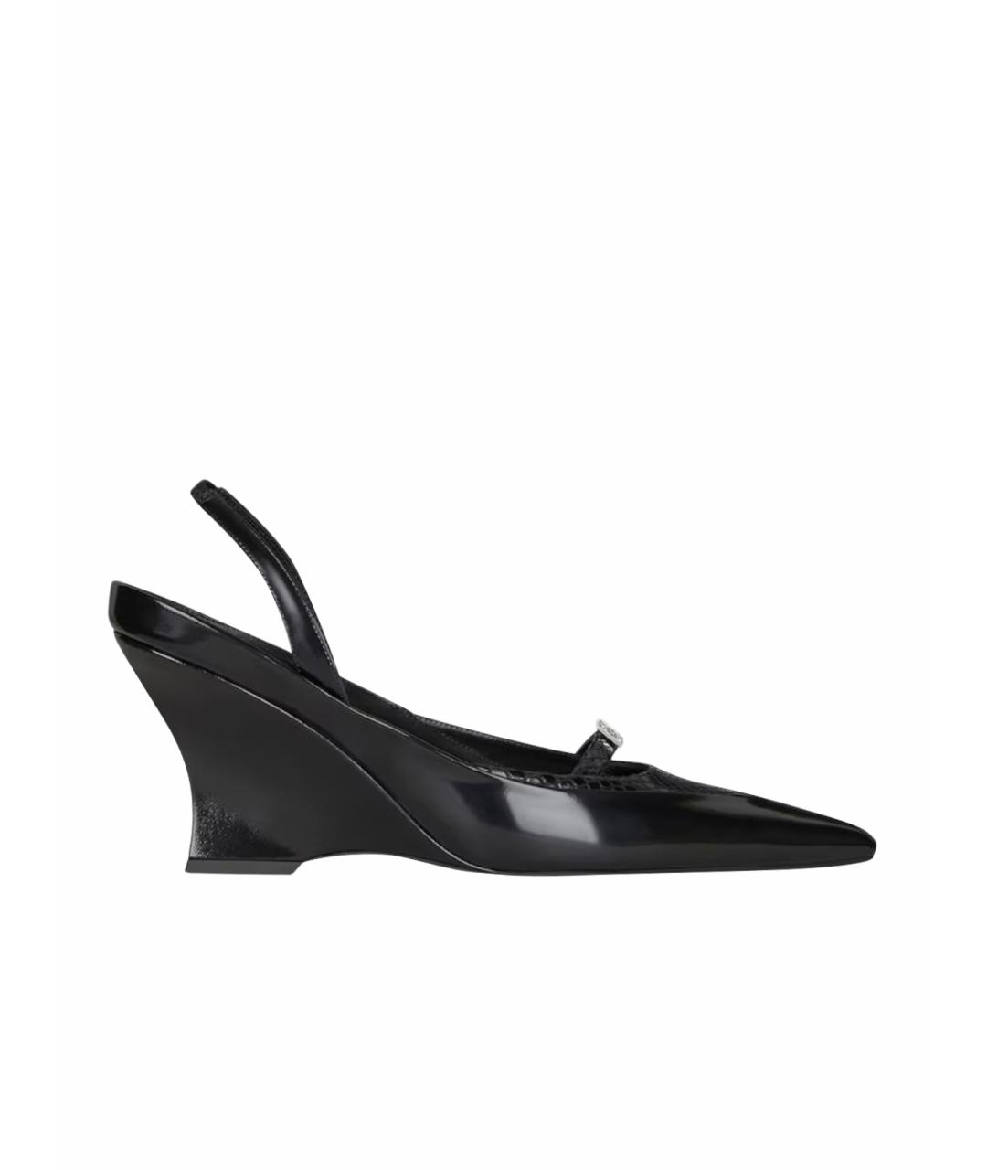 GIVENCHY Черные туфли из лакированной кожи, фото 5