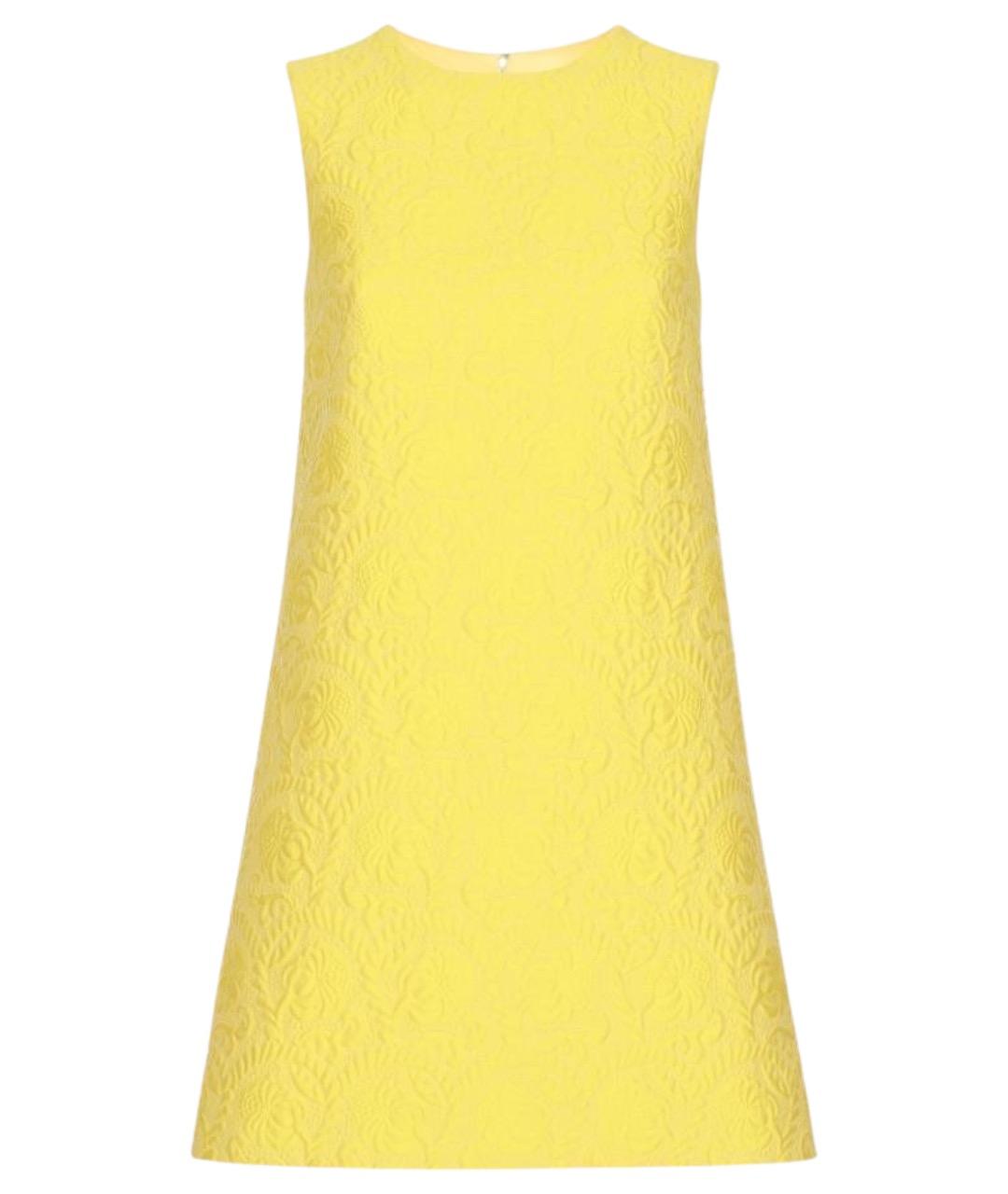 DOLCE&GABBANA Желтое вечернее платье, фото 1