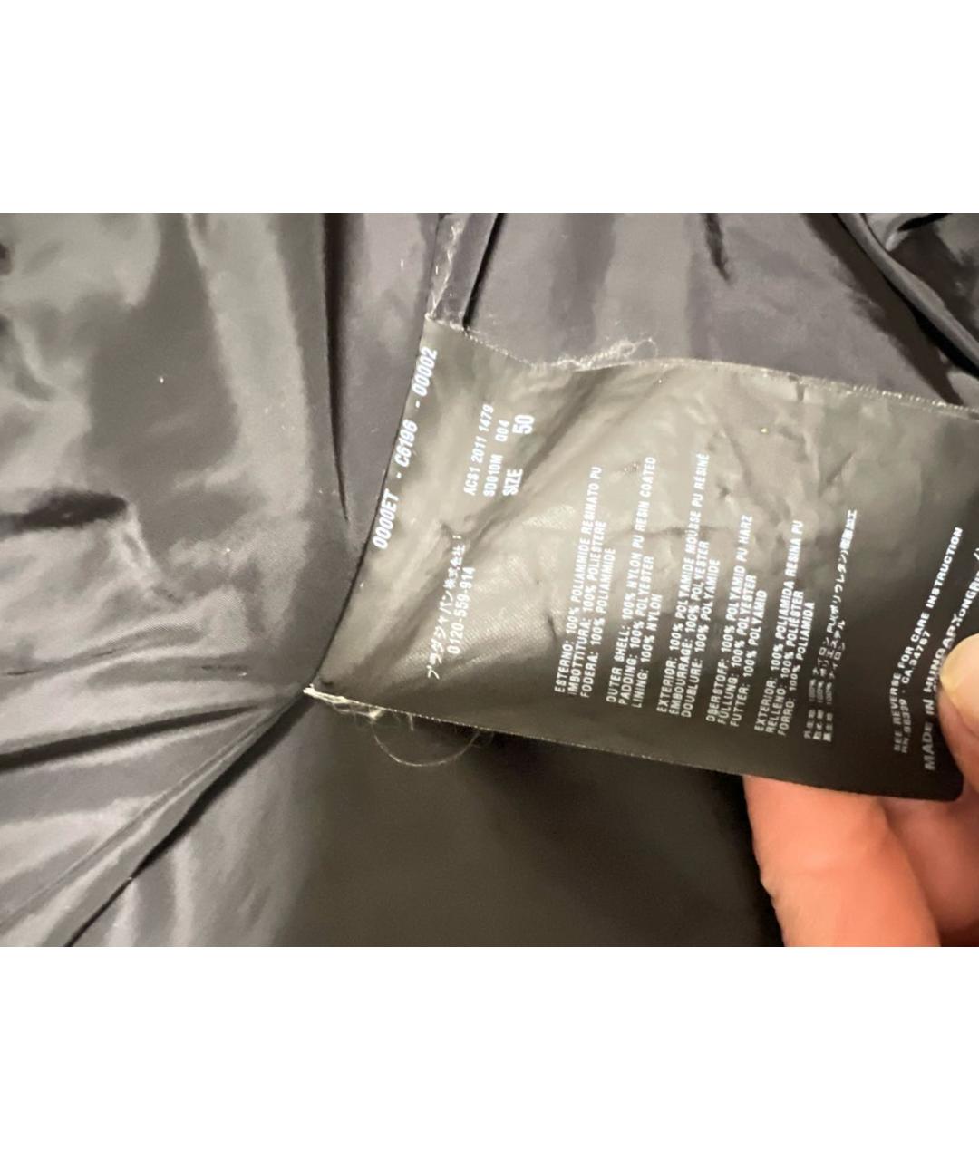 PRADA Черная полиамидовая куртка, фото 4