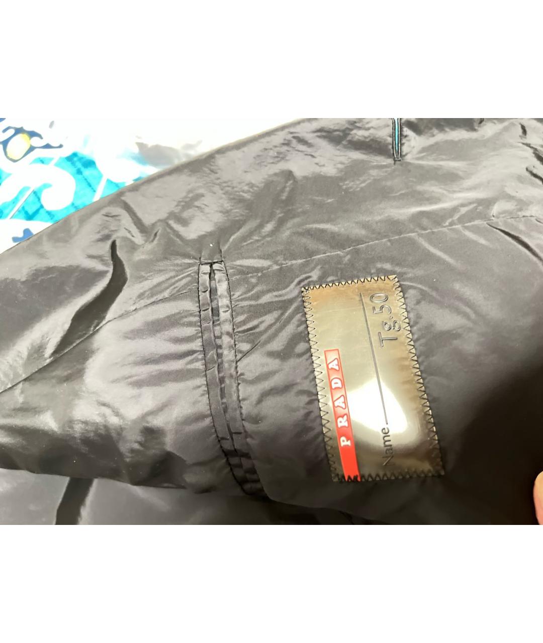 PRADA Черная полиамидовая куртка, фото 3