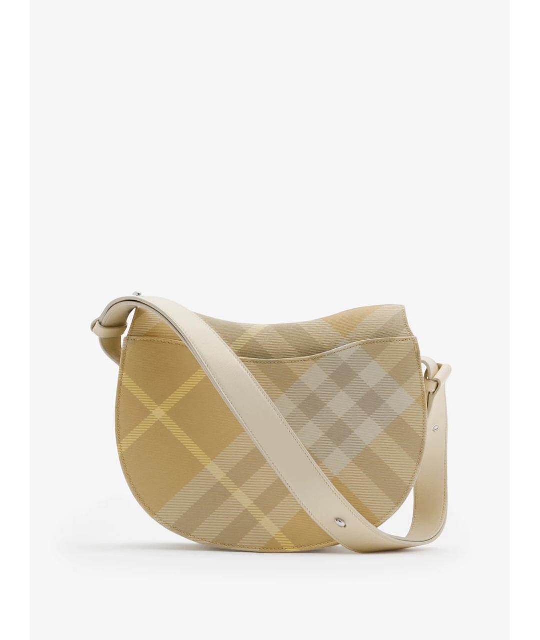 BURBERRY Бежевая тканевая сумка через плечо, фото 3