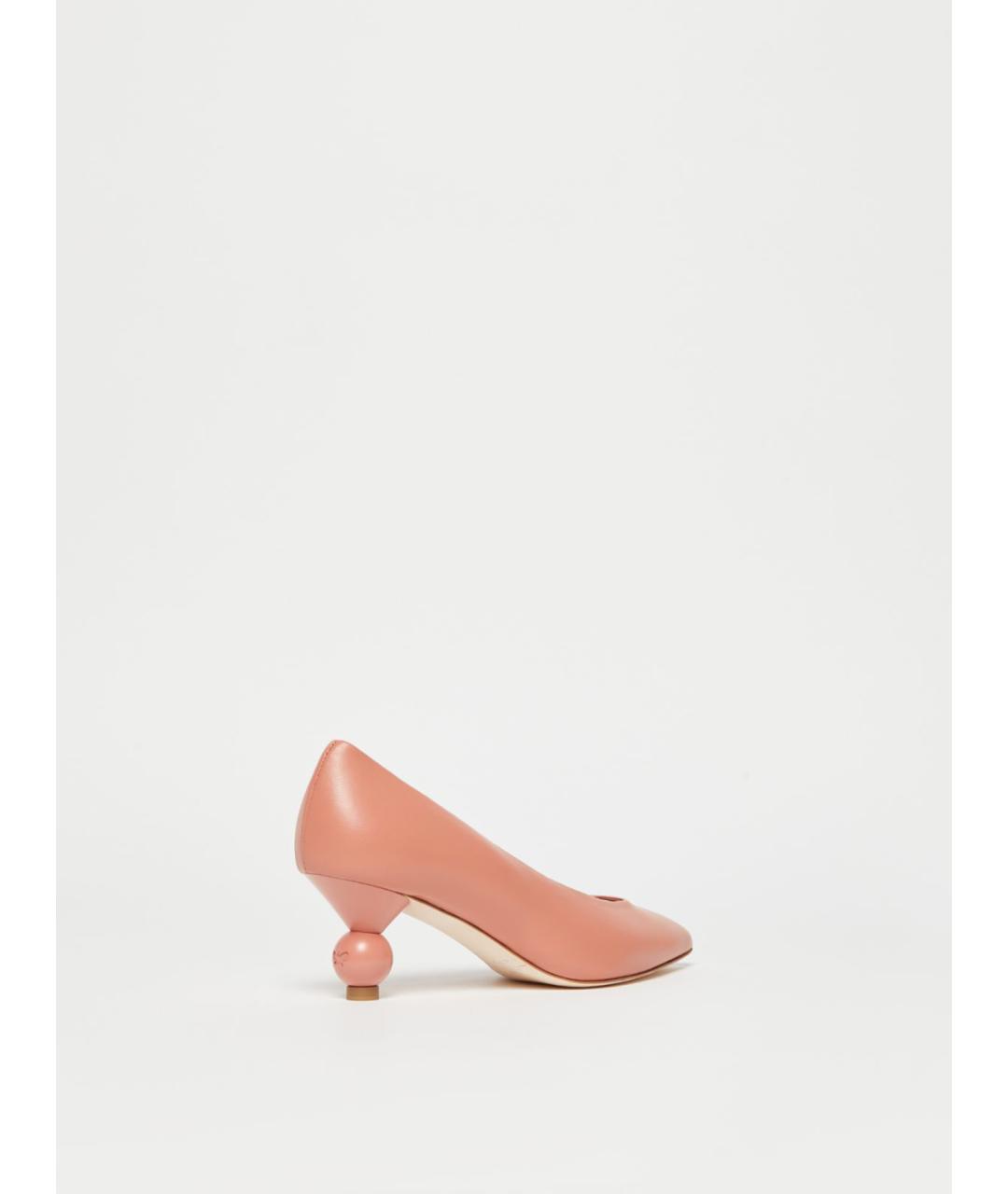WEEKEND MAX MARA Розовые кожаные туфли, фото 2