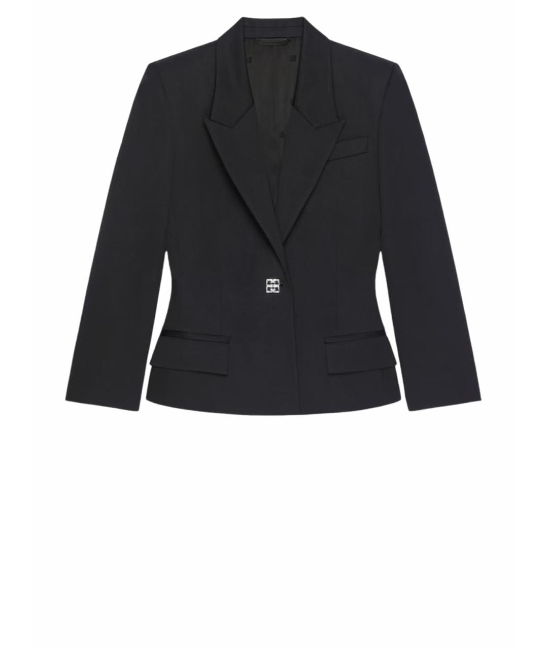 GIVENCHY Черный шерстяной жакет/пиджак, фото 1