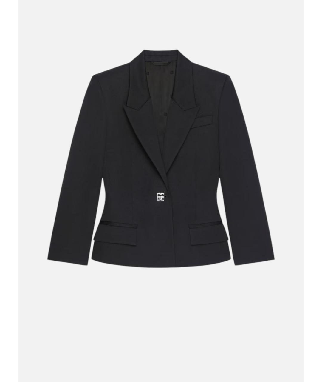 GIVENCHY Черный шерстяной жакет/пиджак, фото 5