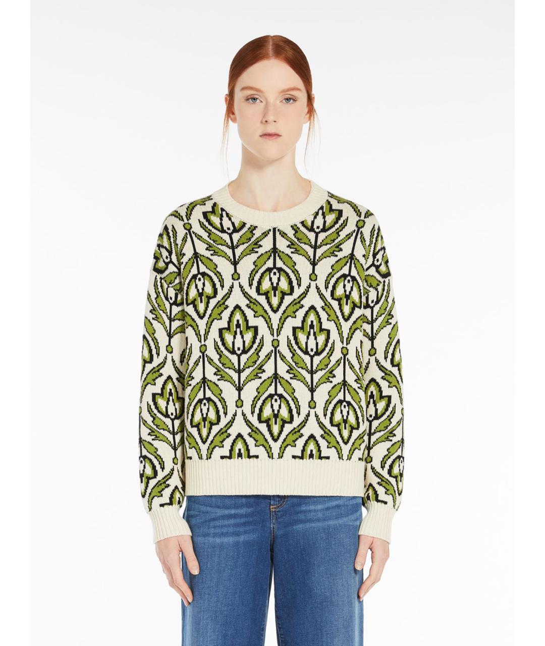 WEEKEND MAX MARA Мульти хлопковый джемпер / свитер, фото 3