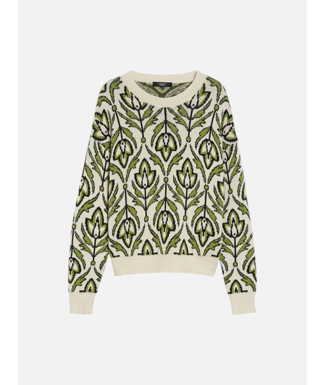 WEEKEND MAX MARA Мульти хлопковый джемпер / свитер, фото 5