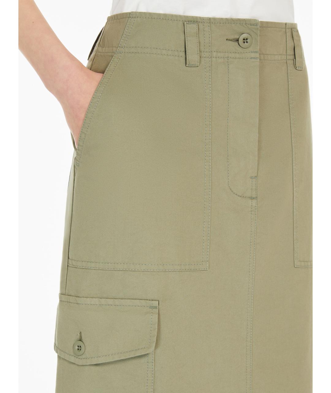 WEEKEND MAX MARA Хлопковая юбка миди, фото 5