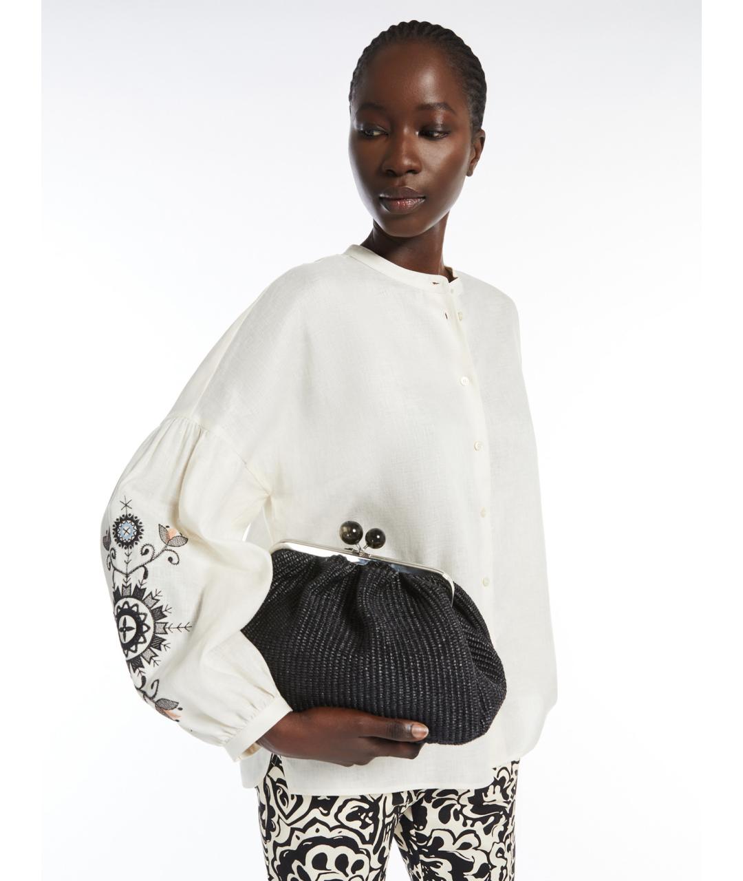 WEEKEND MAX MARA Белая льняная рубашка, фото 5