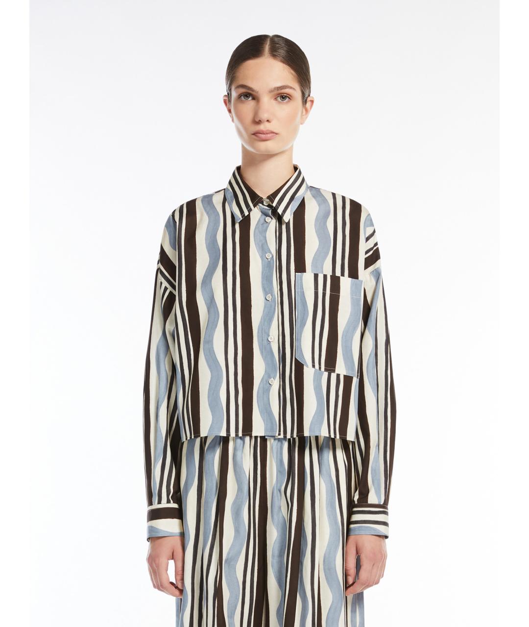 WEEKEND MAX MARA Мульти хлопковая рубашка, фото 3