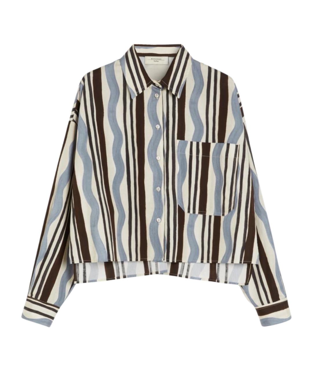 WEEKEND MAX MARA Мульти хлопковая рубашка, фото 1