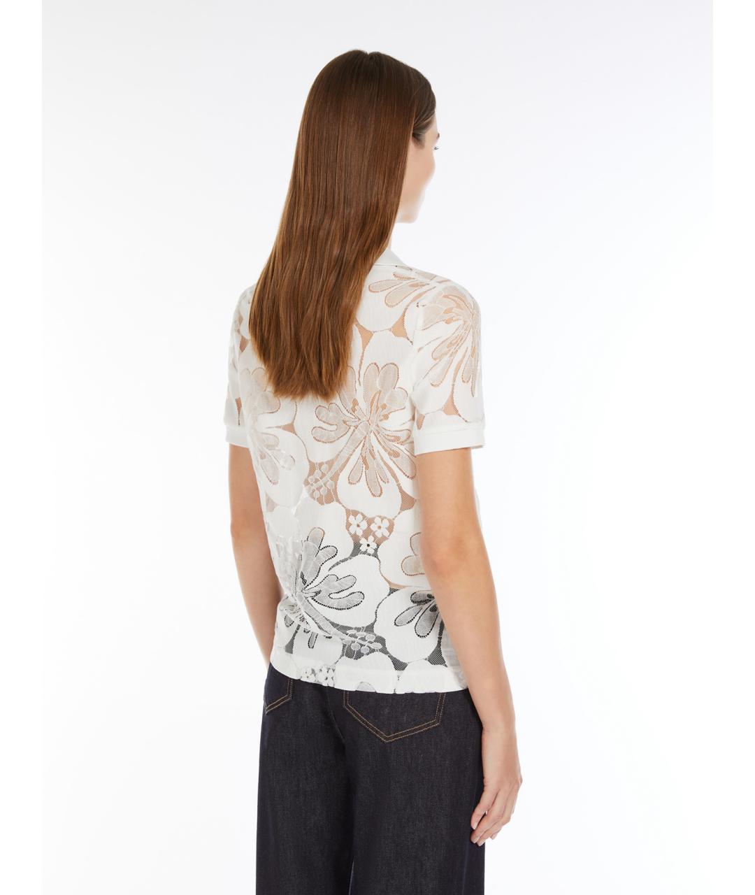 MAX MARA STUDIO Белая вискозная блузы, фото 3