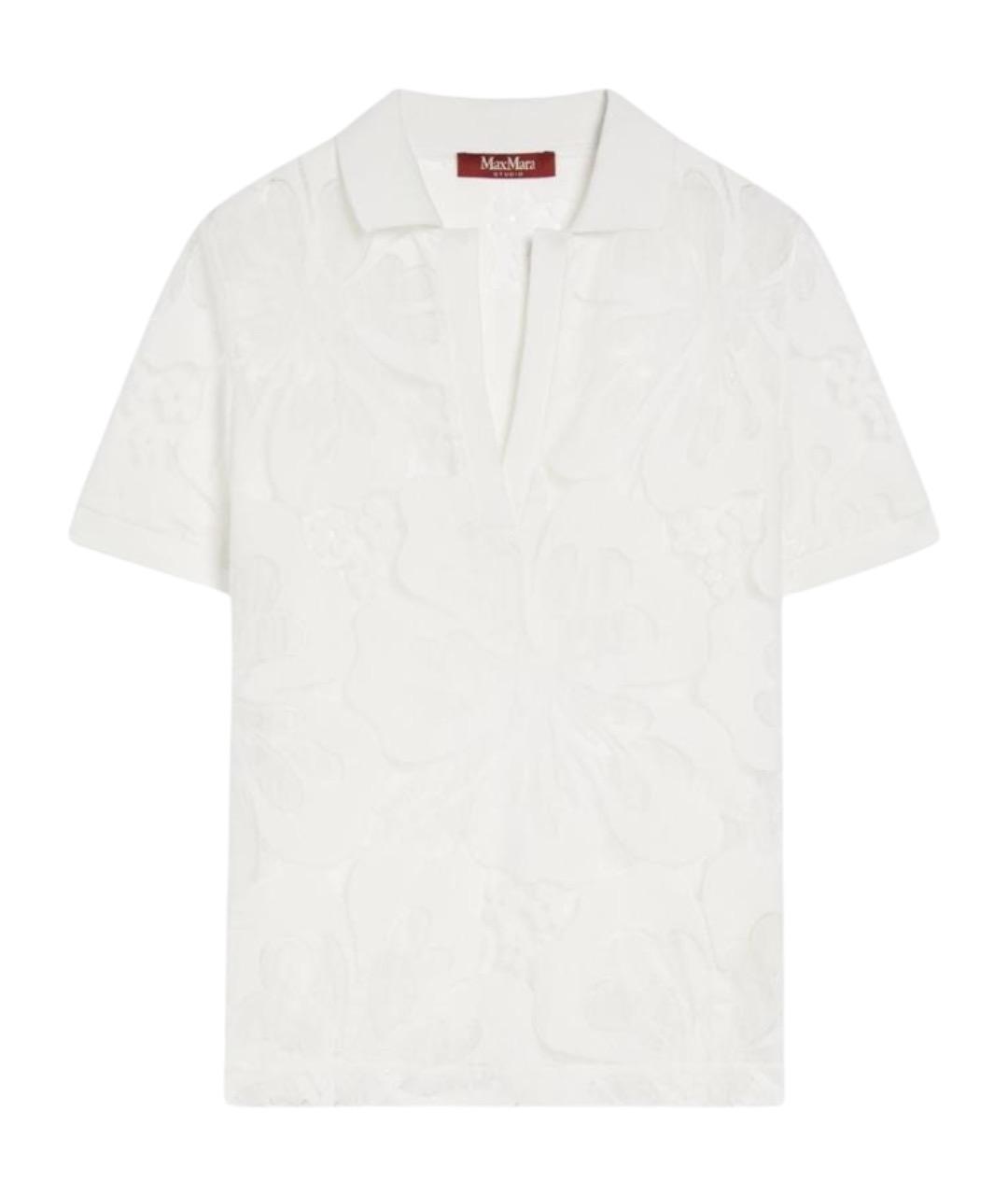 MAX MARA STUDIO Белая вискозная блузы, фото 1