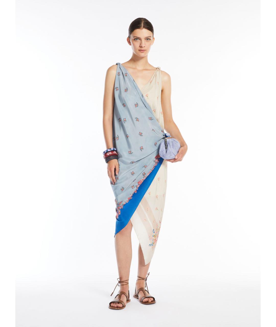 WEEKEND MAX MARA Мульти шелковое повседневное платье, фото 2