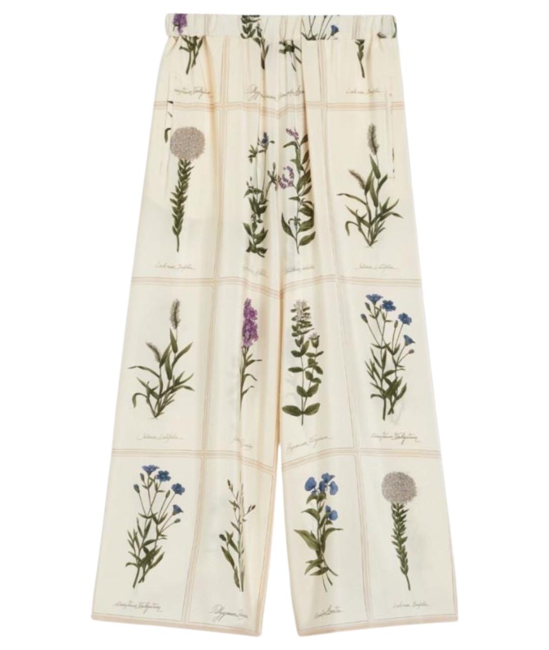 WEEKEND MAX MARA Мульти шелковые брюки широкие, фото 1