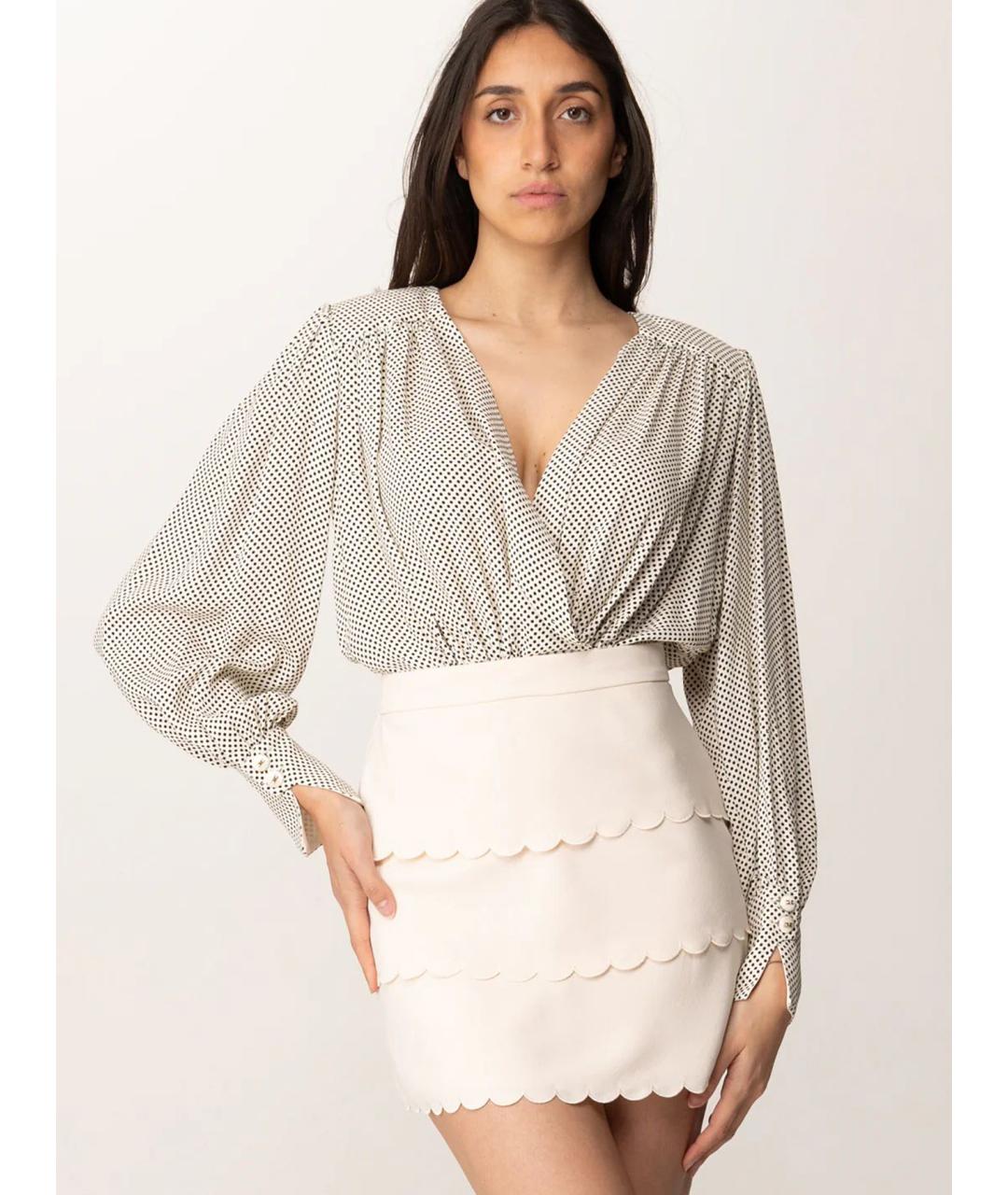 ELISABETTA FRANCHI Вискозное коктейльное платье, фото 3