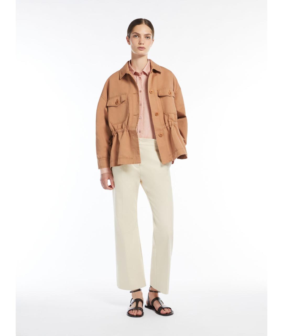 WEEKEND MAX MARA Розовая льняная рубашка, фото 2