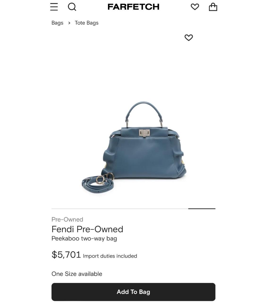 FENDI Кожаная сумка через плечо, фото 3