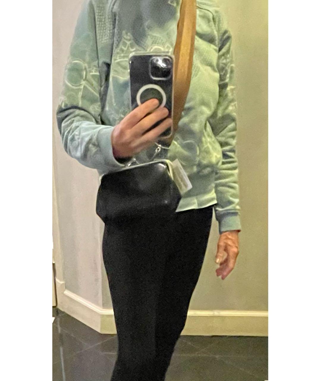 COMME DES GARÇONS Черная кожаная сумка через плечо, фото 6