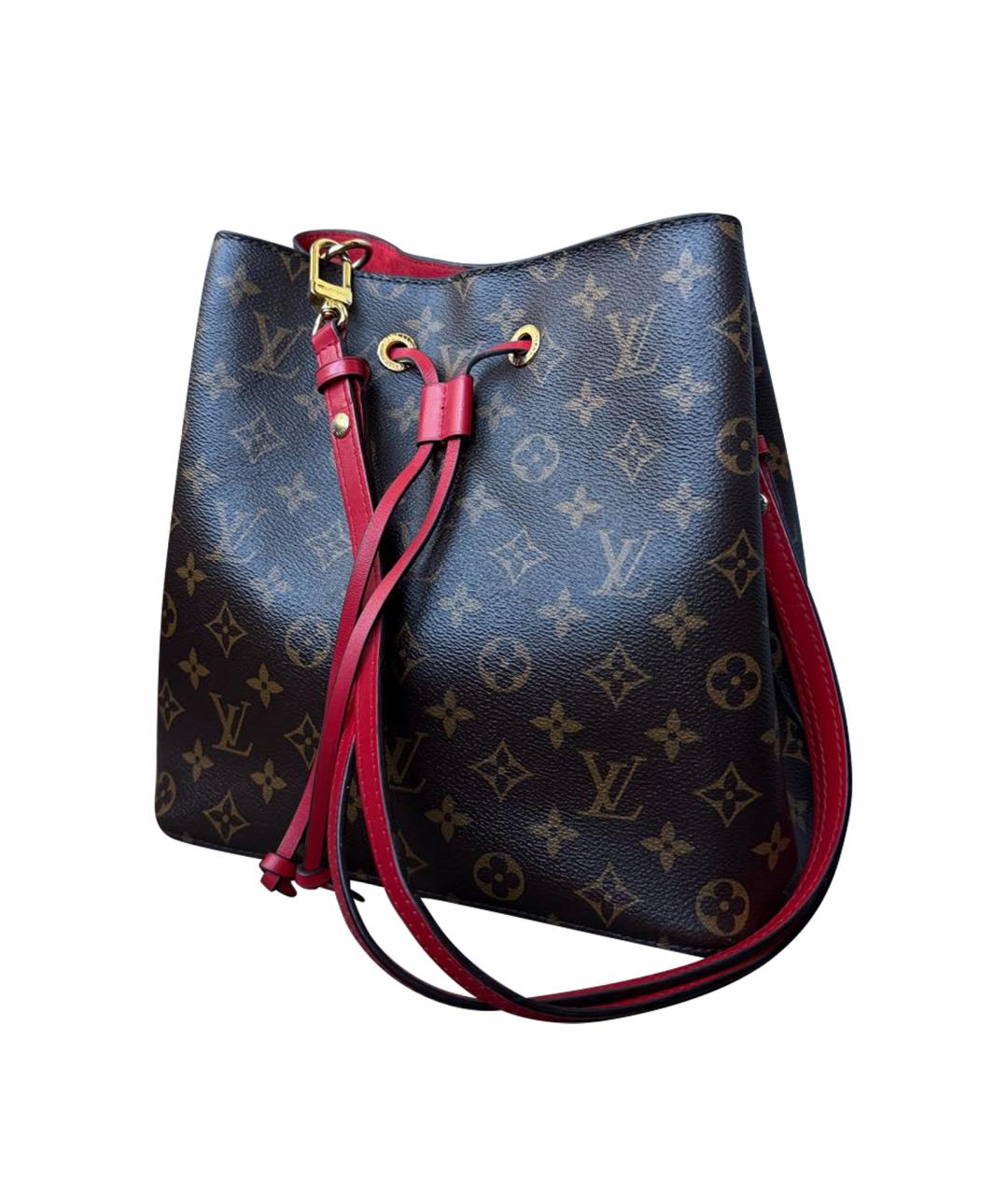 LOUIS VUITTON Коричневая кожаная сумка тоут, фото 1
