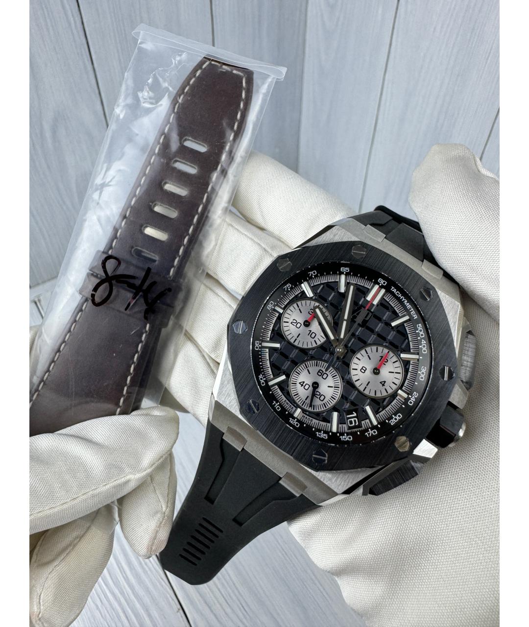 Audemars Piguet Черные керамические часы, фото 7