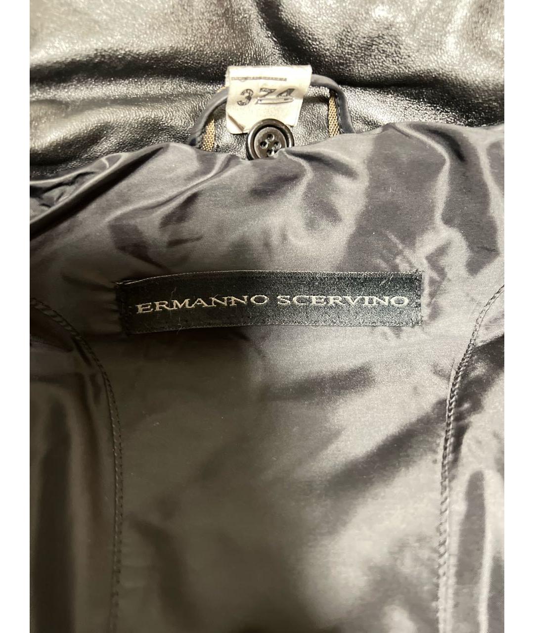 ERMANNO SCERVINO Черная кожаная куртка, фото 3