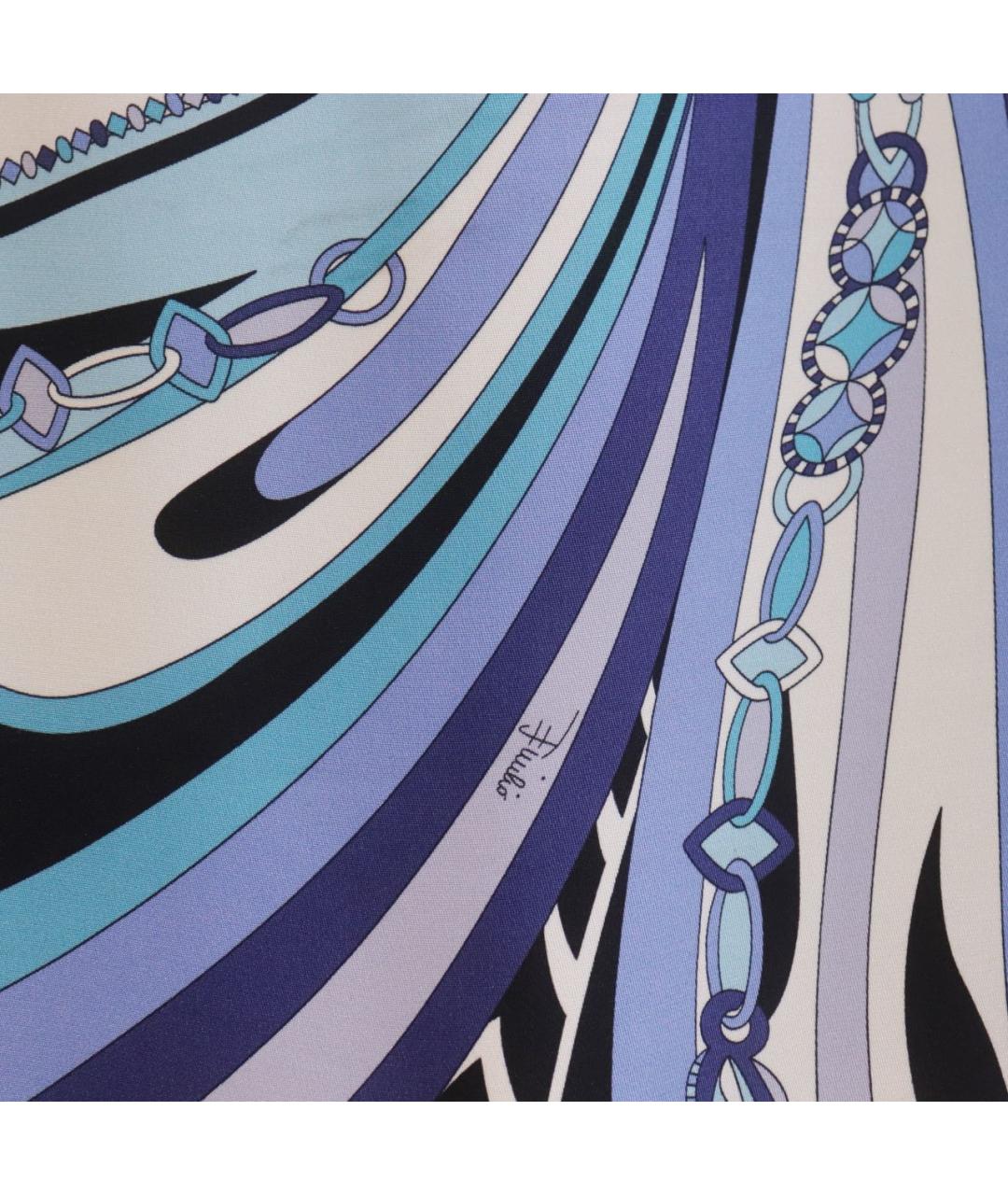 EMILIO PUCCI Мульти шелковое повседневное платье, фото 6