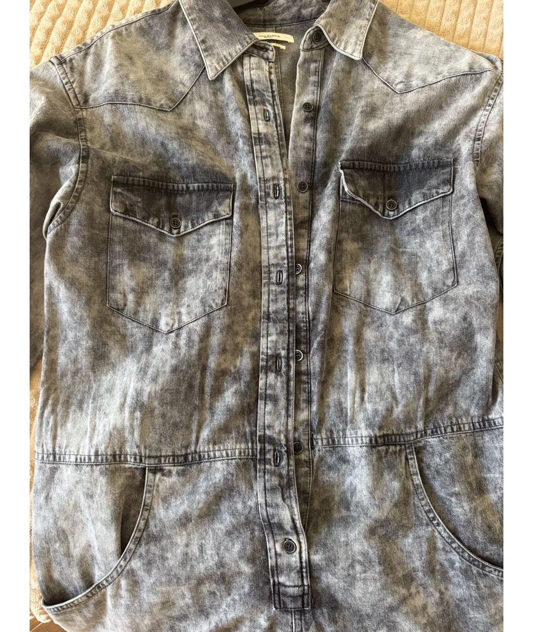 ISABEL MARANT ETOILE Серый хлопковый комбинезон, фото 4